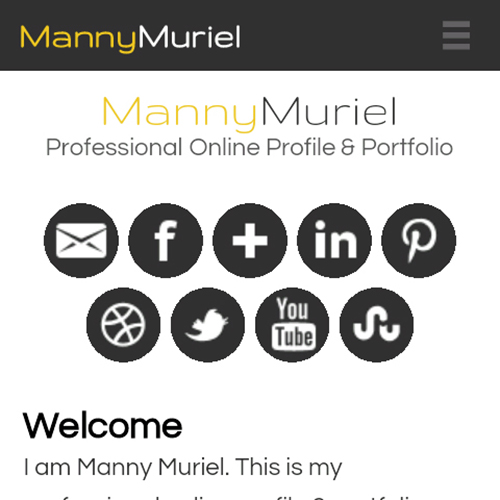 MannyMuriel.com 2.0 Personal Website Development, 2010